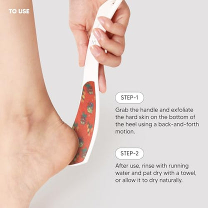 S-Line Emery Foot File, Colossal Double-Sided Pedicure Tool, Effective for Cracked Heel, Ergonomic Design for Easy Grip (Pattern) - color: Pattern