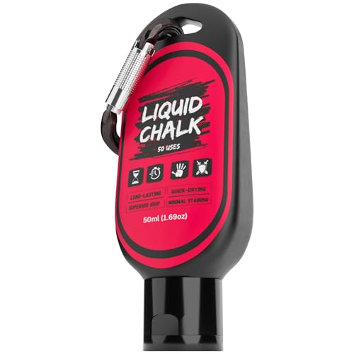 PowerGrip Liquid Chalk – Sweat-Proof, No-Mess Grip Enhancer for Weightlifting, Rock Climbing & Gymnastics - size: 1x 50ml bottle