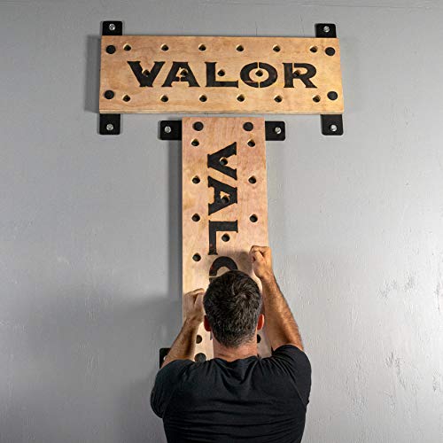 Valor Fitness Climbing Peg Board – Wall Mounted Plywood for Gym, Ninja Training, Cross Training, Rock Climbing & Gymnastics Workout Equipment - color: Double Peg Board