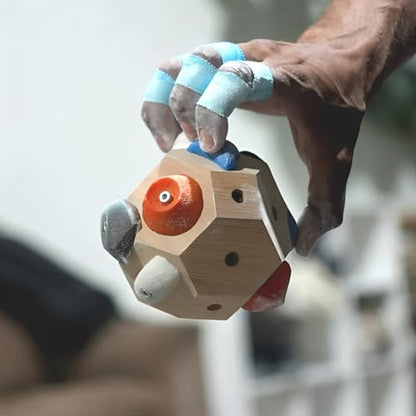 Boulder Block for Climbers，Handcrafted 3D Boulder Ball，Finger Strength Training Climbing Ball for Climbers Gift