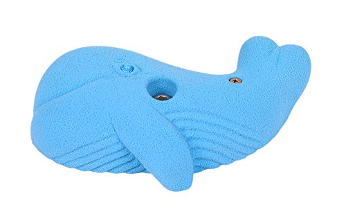 Atomik Rock Climbing Holds XL Bolt-On Whale in Blue
