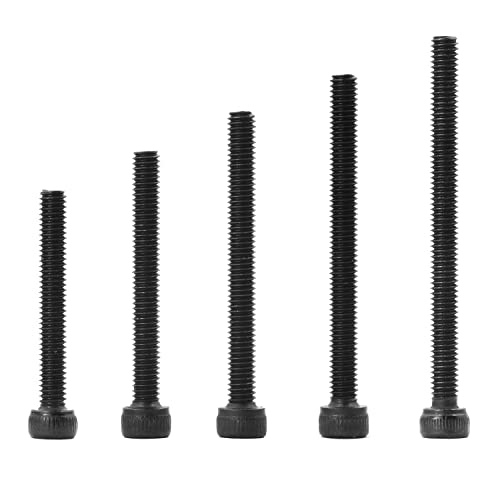 M4 x 30mm 35mm 40mm 45mm 50mm Hex Socket Head Cap Screws Bolts, 12.9 Grade Alloy Steel, Black Oxide Finish, Allen Hex Drive, Metric Machine Fully Threaded, Assortment Kit 50PCS - size: M4 x 30/35/40/45/50mm (50PCS)