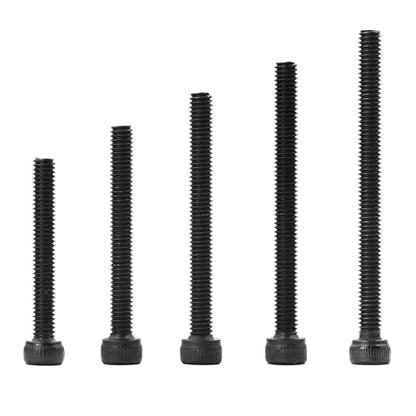 M4 x 30mm 35mm 40mm 45mm 50mm Hex Socket Head Cap Screws Bolts, 12.9 Grade Alloy Steel, Black Oxide Finish, Allen Hex Drive, Metric Machine Fully Threaded, Assortment Kit 50PCS - size: M4 x 30/35/40/45/50mm (50PCS)