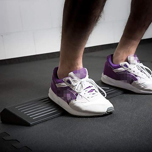 Squat Wedge - Slant Board for Weightlifting and Squats, Non-Slip Solid Rubber Squat Blocks for Powerlifting, Deadlifting, Weight Training, Barbell and Kettlebell Squats