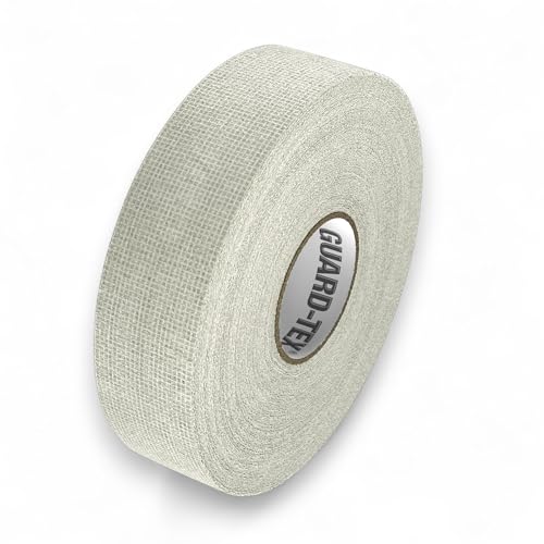 Guard-Tex® White Athletic Finger Tape - Self-Adhesive Natural Cotton Air-Mesh™ No Residue - 3/4 Inch - 1 Roll, 90 Ft + Tin - USA Made - color: Arctic White, size: 1 roll, 3/4"