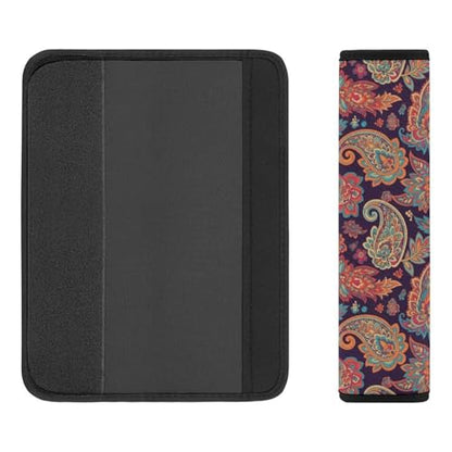 Universal Soft and Comfortable Car Seat Straps Shoulder Pads for Adult Use, Stroller Pushchair High Chair, 2PCS Boho Floral Paisley Harness Pads Strap - color: Pattern 602