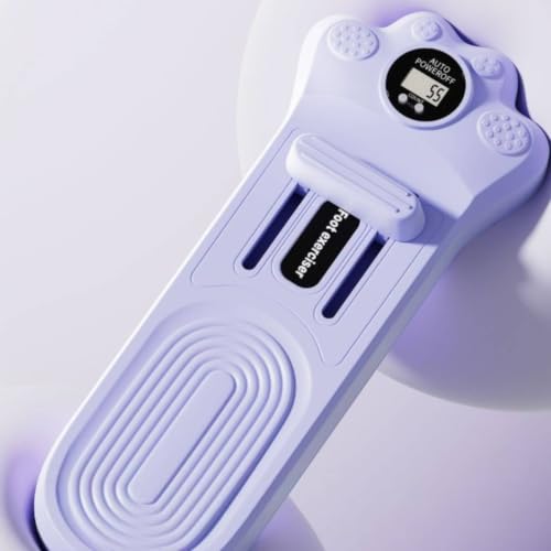 Handheld Foot Exerciser Sliding Crossbar Toe Training Device Molded Digital Foot - color: Lavender Purple