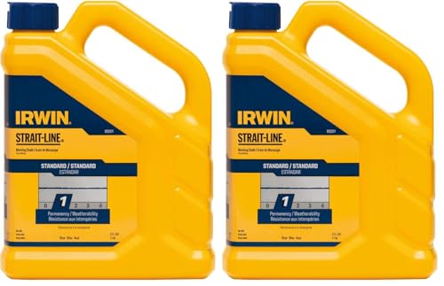IRWIN Tools STRAIT-LINE 65201 Standard Marking Chalk, 2.5-pound, Blue (65201) (Pack of 2) - size: 1 Count (Pack of 2)