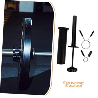 Weightlifting Gear Accessory Gym Weight Stack Pin Barbell Adapter Sleeve Loading Pin Carabiner for Home Gym Workout Equipment