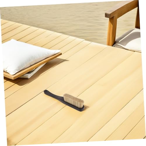 KOMBIUDA Climbing Chalk Brush and Wooden Handle with Boar Hair Bristles Efficiently Removes Chalk and Dirt Without Damaging Natural Rock for Outdoor Rock and Grip Cleaning for All-Season
