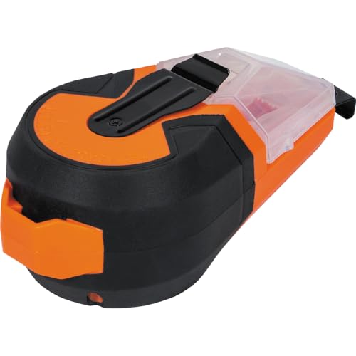 Klein Tools CHLK50B Chalk Line, 50-Foot Auto Retractable Reel with High Visibility Blue Chalk, Mess-Free Storage and Easy Tension Control - color: Blue, style: Blue Auto Retracting