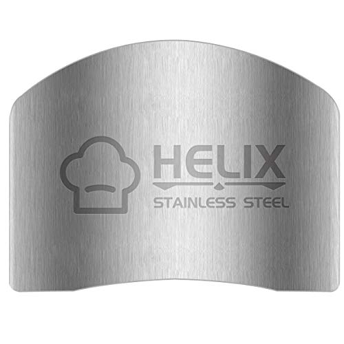 Finger Guard for Cutting, One & Double Finger Kitchen Tool, Stainless Steel Knife Cutting Protector (Silver 5) - color: Silver 5