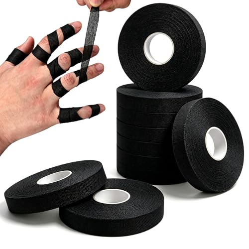 45FTx10Rool Extra Strong Adhesive Black Athletic Finger Support Tape | Athletic Finger Tape, Protect Tape, Flexible Athletic Sports Tape for Rock, Climbing Football Boulder Outdoor Sports - color: black