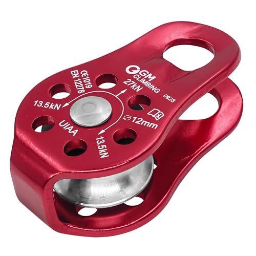 Fixed Micro Pulley 27kN CE UIAA Certified Slack Tender for Hitch Tending - color: Pack of 2