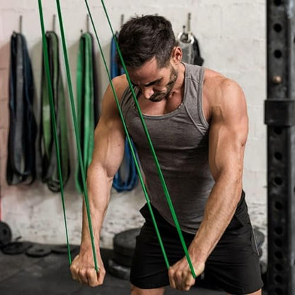WODFitters Pro Series Pull-Up Assistance Bands – Premium Resistance Loop Bands for Assisted Pull Ups, Muscle Ups, Strength Training & Mobility – Durable Bands for Functional Fitness - color: #4 Green 50-125 lbs