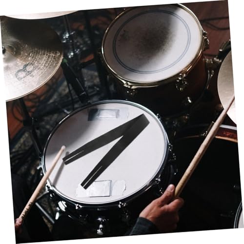 Hemoton Cymbal Sound Strap Durable Cowhide Cymbal Accessory for Easy Installation and Replacement Lightweight Design for Musicians and Marching Bands Black