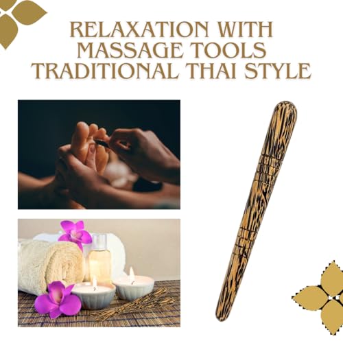 Trigger Point Press Tool, Thai Traditional Massage Wooden Massager, Foot Massage Stick,Palm Wood (1)