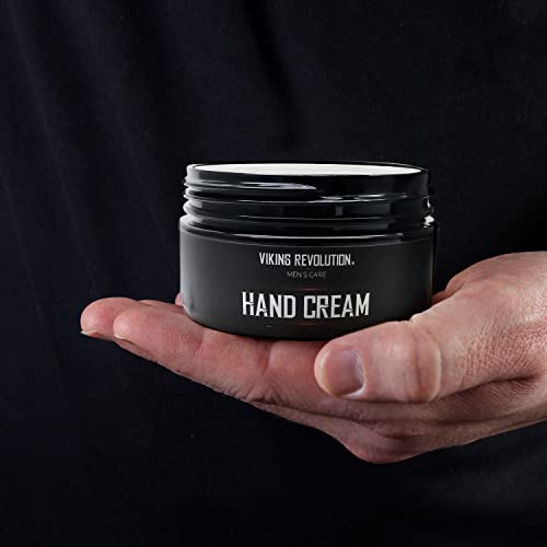 Viking Revolution Men's Hand Cream - Repair Cream for Dry, Cracked Hands - Aloe Vera Treatment with Vitamin E (3.5oz) (Pack of 2) - size: 1 Ounce (Pack of 2)