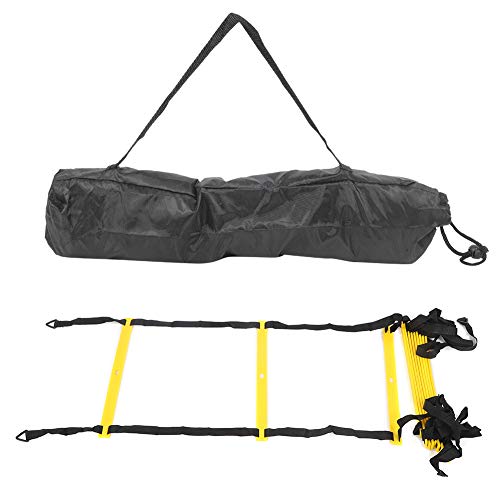 12 Rungs Running Competition Football Training Ladder, Soft Agile Speed Ladder with Reinforced Belt, Adjustable Rung Spacing for Warm - Up Exercise, Coordination Training, Suitable