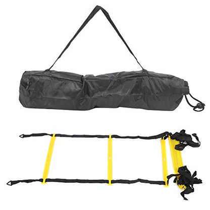 12 Rungs Running Competition Football Training Ladder, Soft Agile Speed Ladder with Reinforced Belt, Adjustable Rung Spacing for Warm - Up Exercise, Coordination Training, Suitable