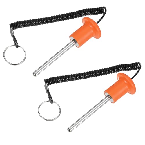 Gym Pin Weight Stack Pin Strength Training Lifting Equipment Replacement with Pull Rope Fitting for Home Gym - color: Orange, size: 0.3 x 3.1 Inch