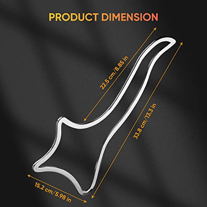 ONUEMP Ice Gua Sha Muscle Scraper, Stainless Steel Massage Therapy Tools - Body Sculpting, Maderoterapia Kit Colombiana for Lymphatic Drainage, Anti Cellulite, Deep Tissue - size: Board