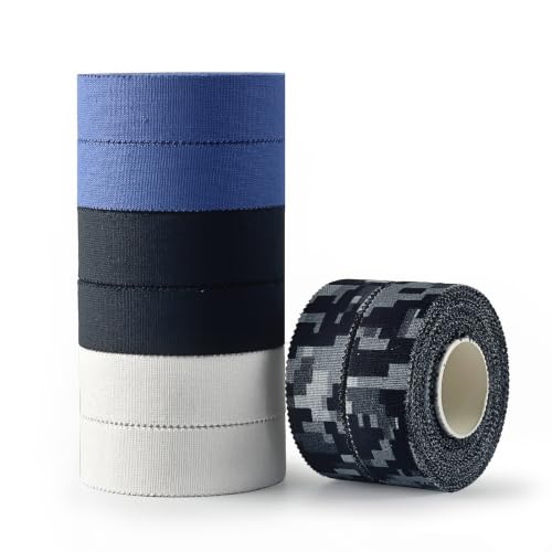 Climbing Tape–8Rolls (0.7" x 30FT) Athletic Tape for Fingers | Athletic Grip Support Tape for Climbers, Sweat Resistant Finger Wrap for BJJ & Gym Training, Easy Tear & Clean Removal - color: Multicolor 2