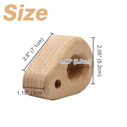 Climbing Hangboard - Rock Climbing Finger Trainer, Wooden Hangboard Fingerboard for Grip Strength, Lightweight Portable Grip Board for Beginners & Professionals, 1pc - size: 1 pc