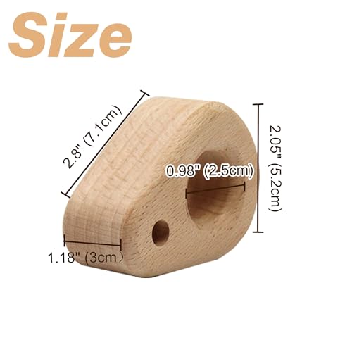 Climbing Hangboard - Rock Climbing Finger Trainer, Wooden Hangboard Fingerboard for Grip Strength, Lightweight Portable Grip Board for Beginners & Professionals, 2pcs - size: 2 pcs