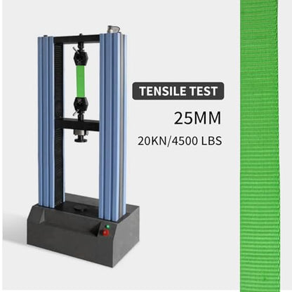 SEPEAK 1 inch Nylon Tubular Webbing, 20kN/4500 lbs, Heavy Duty Webbing Strap for Rigging, Hanging, Rescue, Firefighting,1pc,Green,5 Yard - color: Green, size: 1 inch x 5 yard