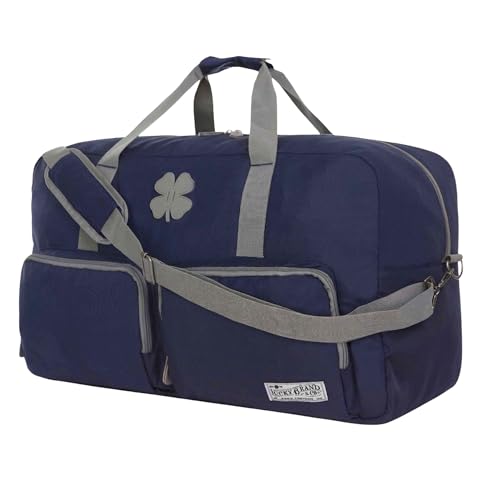 Lucky Travel Duffel Bags 85L, Gym Bag, Travel Bag & Large Duffle Bag for Men, Foldable Overnight Weekender Bags for Women & Men with Adjustable Shoulder Strap, Navy - color: Navy, size: 85L