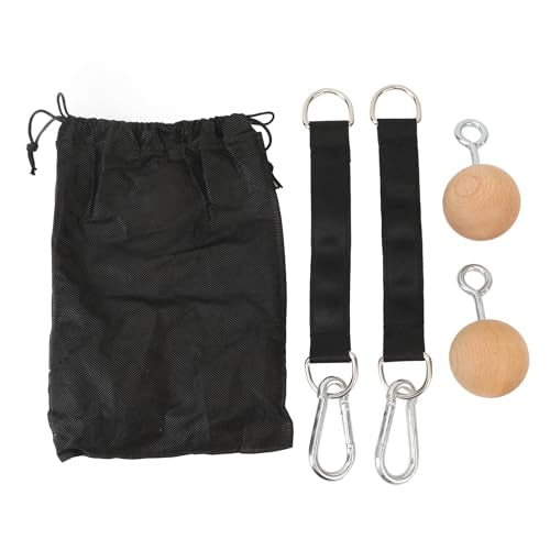Pull Up Ball Grip with Strap, Anti Slip Climbing Ball Hold Grip, Versatile Strength Training Equipment for Fitness and Rock Climbing, Includes 2 Balls, 2 Straps and Storage Bag