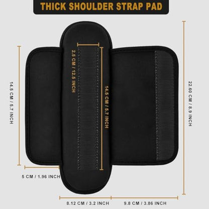 ZINMARK Tactical Shoulder Pad with Ultra-Thick Cushion for Vest Shoulder Straps and Backpacks, Comfort and Breathable (1PCS-Black) - color: Black