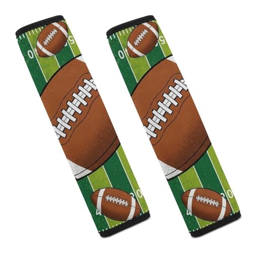 2 Pack Breathable Car Seat Straps Shoulder Pads for Elderly Support, All Vehicles, American Football Sport Field Ball Seat Belt Cushion, Neck and Shoulder Support - color: Pattern 381