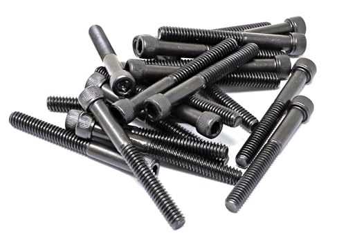 iexcell 20 Pcs 1/4-20 x 2-1/4" Partially Threaded Alloy Steel 12.9 Grade Hex Socket Head Cap Screws Bolts Kit, Black Oxide Finish - size: 1/4-20 x 2-1/4" ( Partially Threaded )