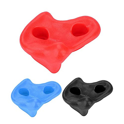 plplaaoo 10PCS Plastic Rock Climbing Holds Set, DIY Tree Rock Climbing Holds for Kids & Adults Climber, Kids Indoor and Outdoor Play Set Use, Includes Mounting Screws., Rock Climbing Holds climbin - color: blue