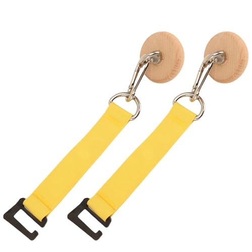 RiToEasysports Pull Up Grip Ball, Wood Half Sphere Rock Climbing Holds for Strength Training Hand Exercise Home Gym Workout, with Durable Beech Wood Iron Faux Nylon, Portable 75mm