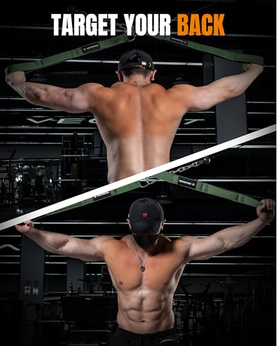 MANUEKLEAR 3 Grip Lengths in 1 Tricep Rope Cable Attachment with Ergonomic Handles, Greater ROM for Tricep Push Down Attachment Professional Gym Rope for Overhead Extension - color: Green 2pcs
