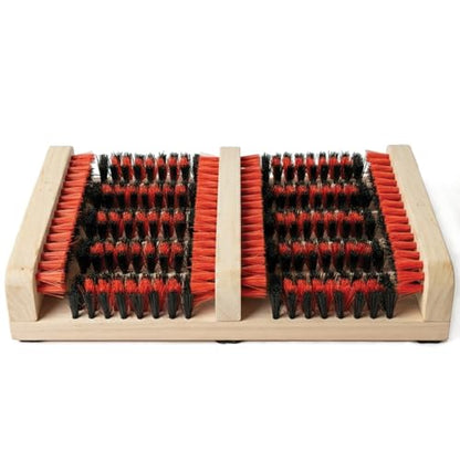 JobSite Boot Scraper - Outdoor Boot Brush Scrubber Brush - Compact, Portable Shoe Cleaner for Home, RVs, Trucks, Kids - Timber Edition