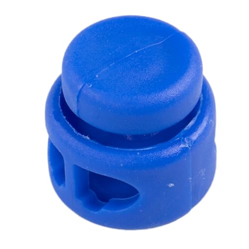 Paracord Planet Double Barrel Cord Lock Draw String Toggle Stopper – Choose from 5, 10, and 20 Pack Sizes - color: Blue, size: 20 Pack
