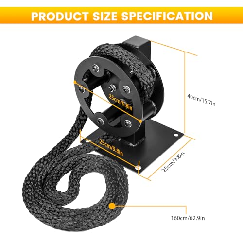 Resistance Trainer Machine, TANBOXMMA Wall-Mount Pulley Rope Trainer with 3-Level Adjustable Resistance Training Machine for Upper Body Workout at Home - style: Pulley Rope Trainer