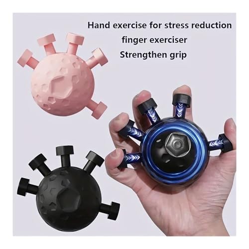 2pcs Adjustable Finger Exerciser Trainer - Hand Grip Strengthener for Rock Climbing, Fitness, and Rehabilitation - color: Pink