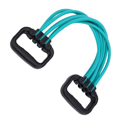 ZJchao 6 Tube Adjustable Resistance Band Shoulder Trainer Back Stretcher Pull Rope with Detachable Tubes for Customizable Back Shoulder Workouts