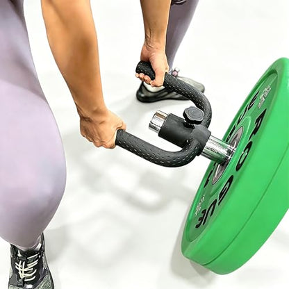 Landmine Handle (550LB Max) T Bar Row Attachment with Zero-Slip Lock, Heavy Duty Barbell Row Attachment for 2 Inch Olympic Bar, Pro TBar Row Handle, Landmine Row Attachment