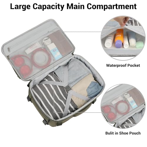 Legestori 25L Tactical Bag Backpack for Men, Heavy Duty Military Backpack Molle Army Large Rucasack, Laptop Backpack Travel (Green) - color: Green
