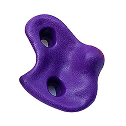 10PCS Rock Climbing Holds, PE Ergonomic Design with Rock Texture for Indoor Outdoor Climbing Wall, Includes Screws and Wrench Tools - color: Purple