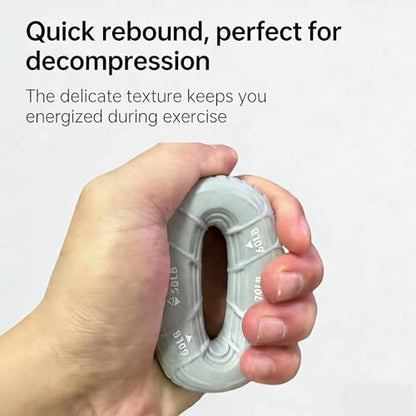 Generic 3 in 1 Hand Grip Strengthener Adjustable 50-70LB Silicone Forearm Exerciser for Climbing Fitness Office Hand Rehabilitation Grip Strength Trainer for Men Women - color: Green