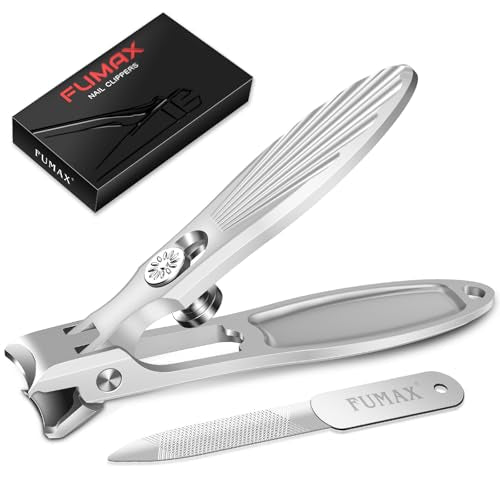 German Nail Clippers for Men Thick Nails with Catcher, Large Toenail Clippers for Seniors with Wide Opening, Heavy Duty Long Handle Fingernail Clipper Sharp Nail Cutter Gifts for Men Women, Silver - color: Silver