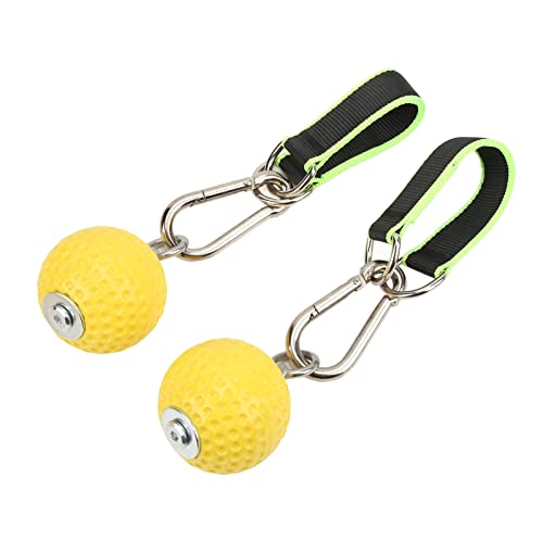 Climbing Pull Up Hand Grips Ball Set, Wireless Arm Strength Training Equipment, Non Slip PU Grip Balls with Webbing Buckle for Rock Climbing, Gym and Home Workouts - size: 72mm model