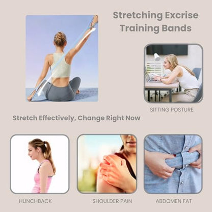 Figure 8 Resistance Band with Non-Slip Handles | Silicone Exercise Bands, Arm Shoulder Back Chest Workout, Portable Fitness Stretch Ropes for Home Gym, Yoga, Pilates, Rehab - color: 25LB Blue